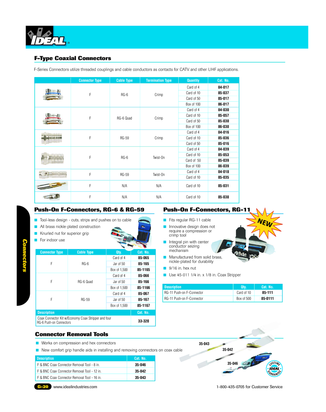 3Com 45-339, 45-337, 45-338 manual Type Coaxial Connectors, Connector Removal Tools 