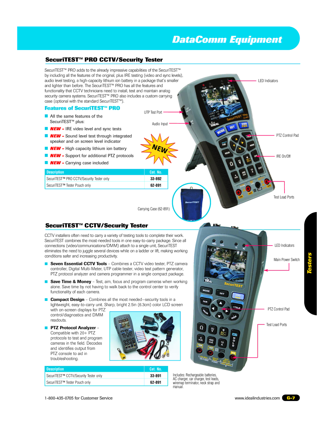 3Com 45-338 SecuriTEST CCTV/Security Tester, SecuriTEST PRO CCTV/Security Tester only, SecuriTEST Tester Pouch only 