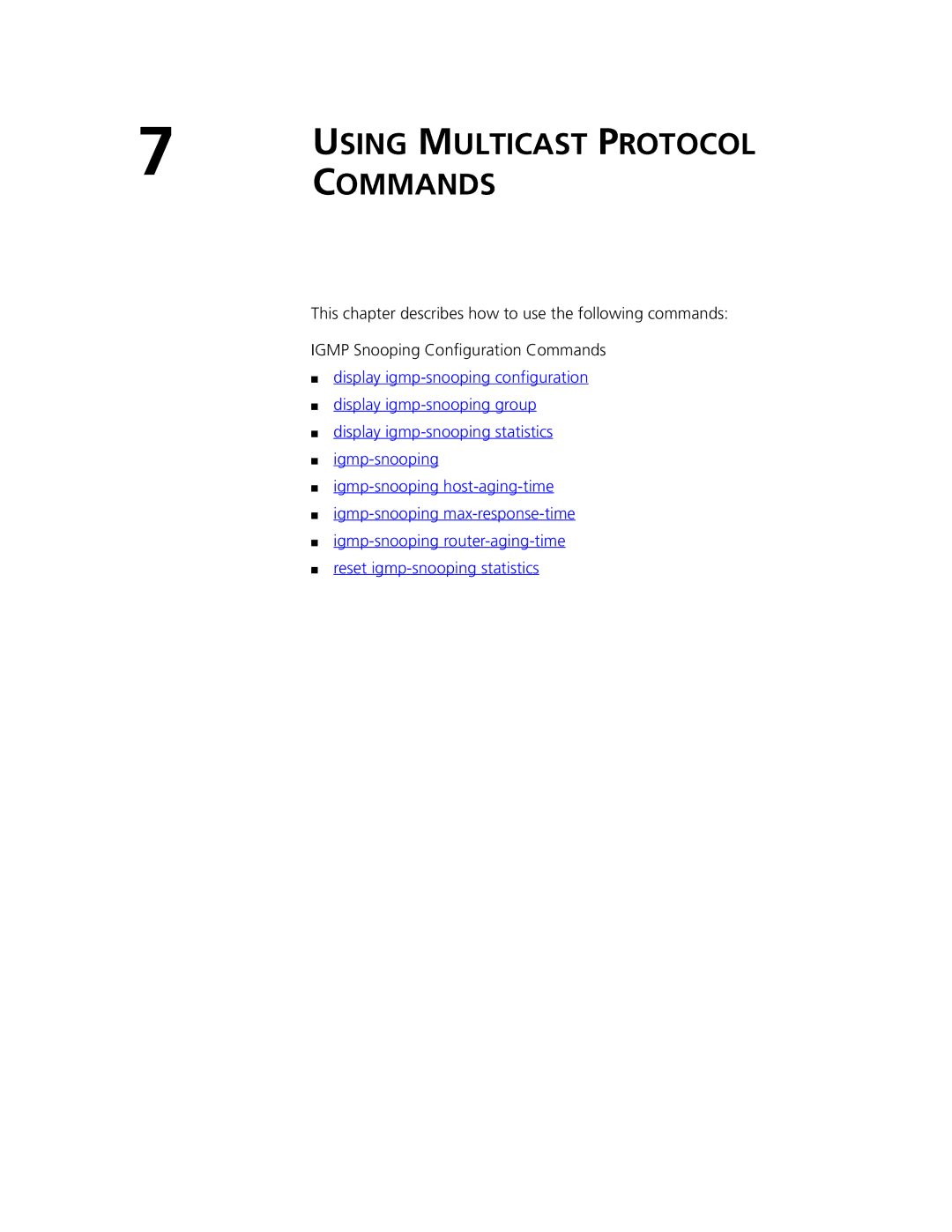 3Com 4500 PWR 26-PORT, 4500 PWR 50-PORT, 4500 50-PORT, 4500 26-PORT manual Using Multicast Protocol 