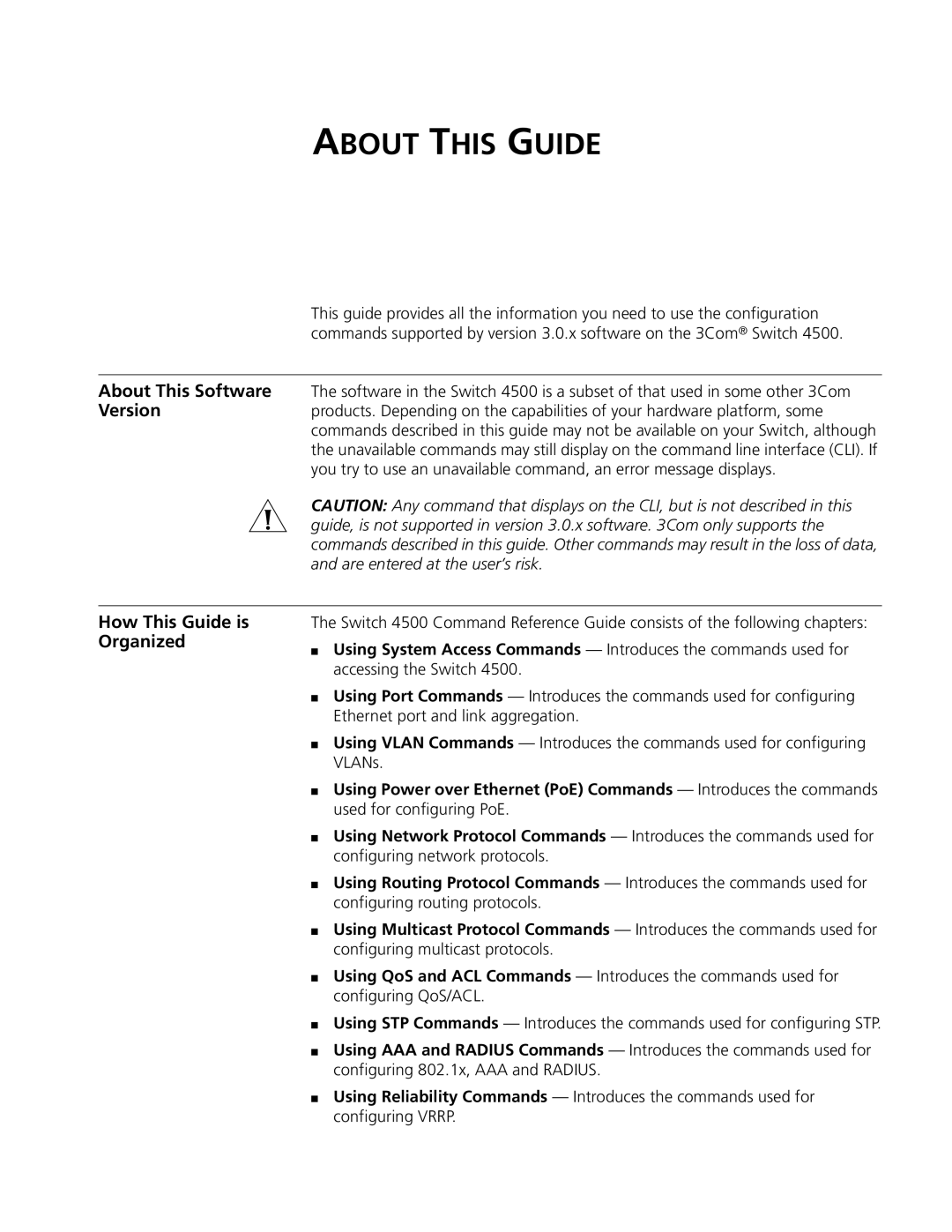 3Com 4500 26-PORT, 4500 PWR 50-PORT, 4500 PWR 26-PORT, 4500 50-PORT manual About this Guide 