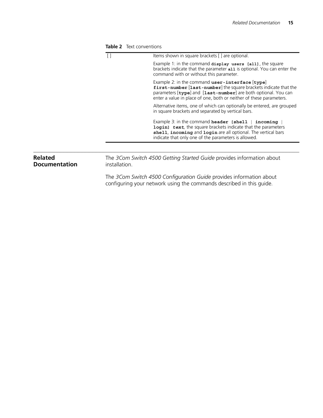 3Com 4500 PWR 26-PORT, 4500 PWR 50-PORT, 4500 50-PORT, 4500 26-PORT manual Related 