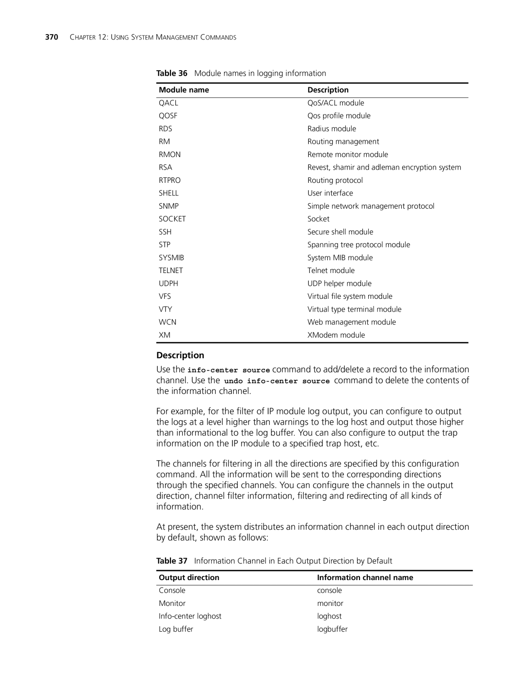 3Com 4500 PWR 50-PORT, 4500 PWR 26-PORT, 4500 50-PORT Description, Information Channel in Each Output Direction by Default 