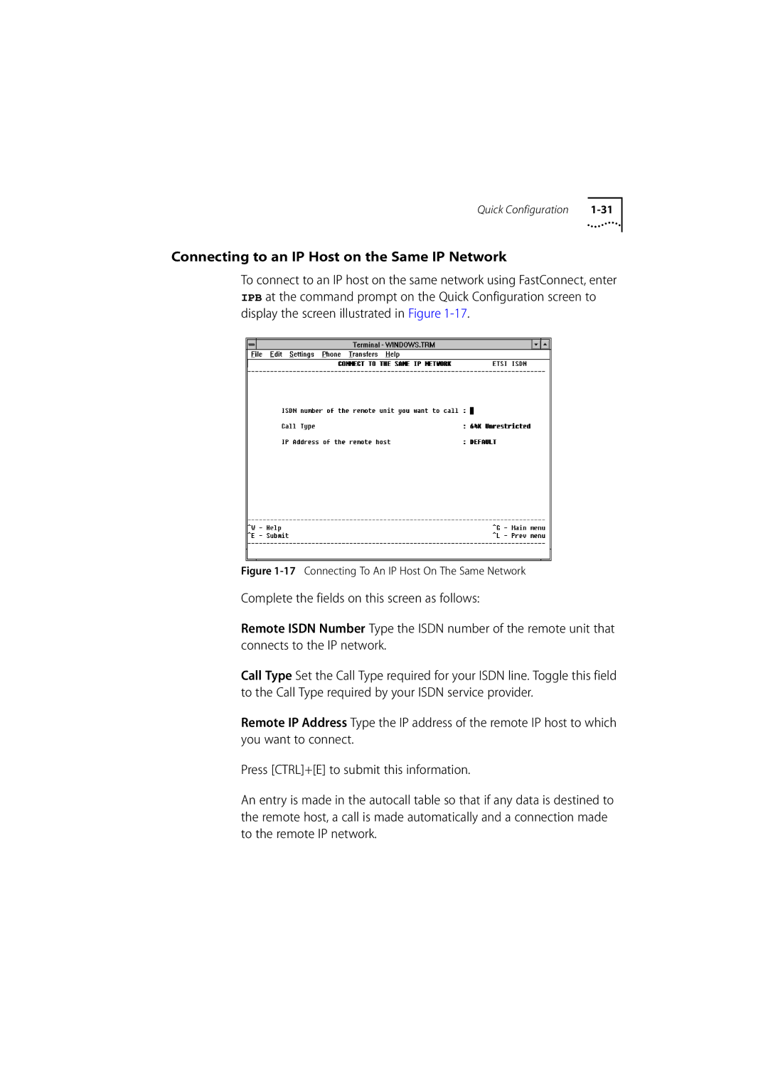 3Com 500 manual Connecting to an IP Host on the Same IP Network, Connecting To An IP Host On The Same Network 