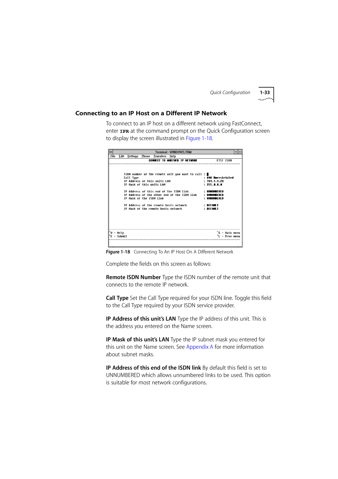 3Com 500 manual Connecting to an IP Host on a Different IP Network, Connecting To An IP Host On a Different Network 