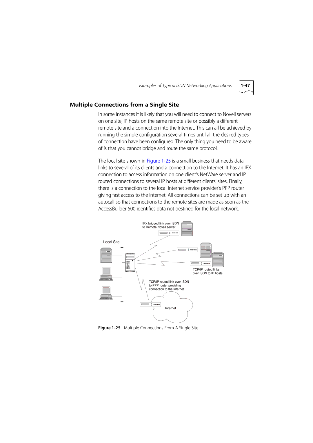 3Com 500 manual Multiple Connections from a Single Site, Multiple Connections From a Single Site 