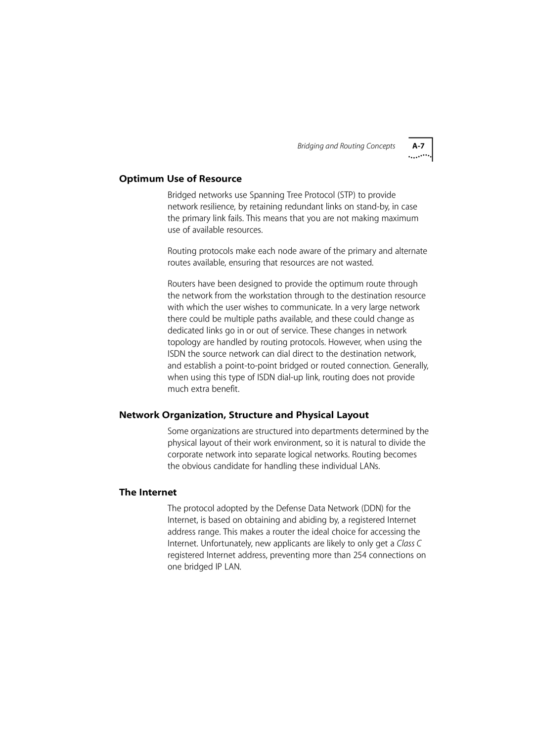 3Com 500 manual Optimum Use of Resource, Network Organization, Structure and Physical Layout, Internet 