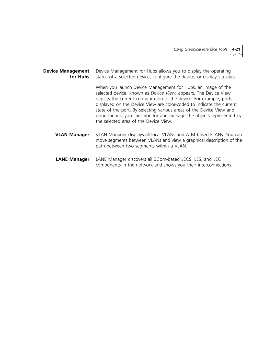 3Com 5000 ATM manual Using Graphical Interface Tools 