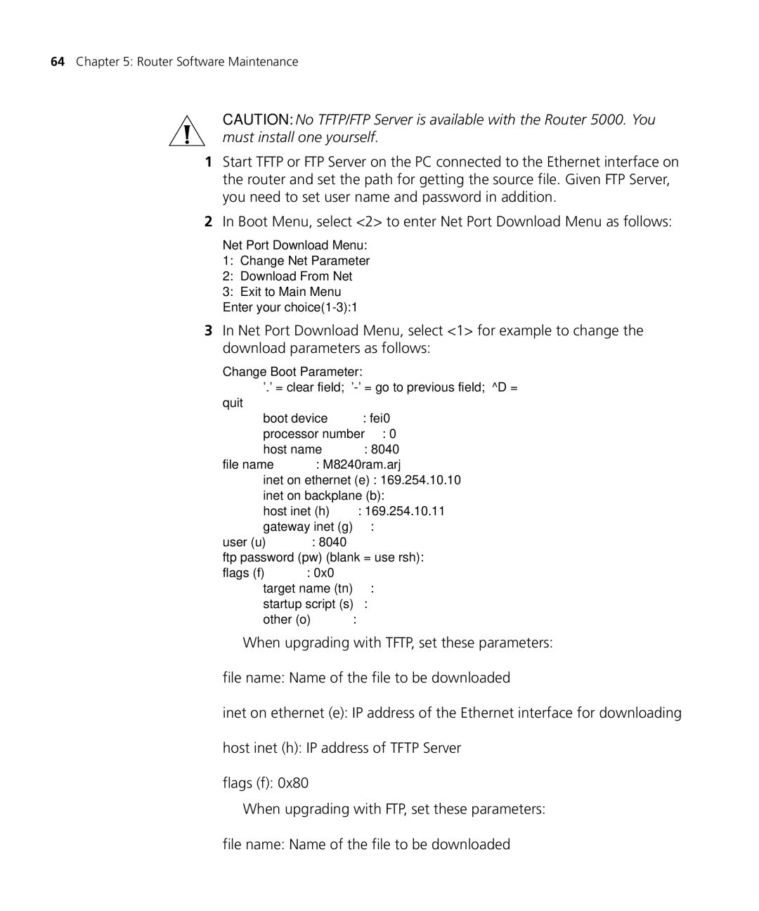 3Com 5000 manual Router Software Maintenance 