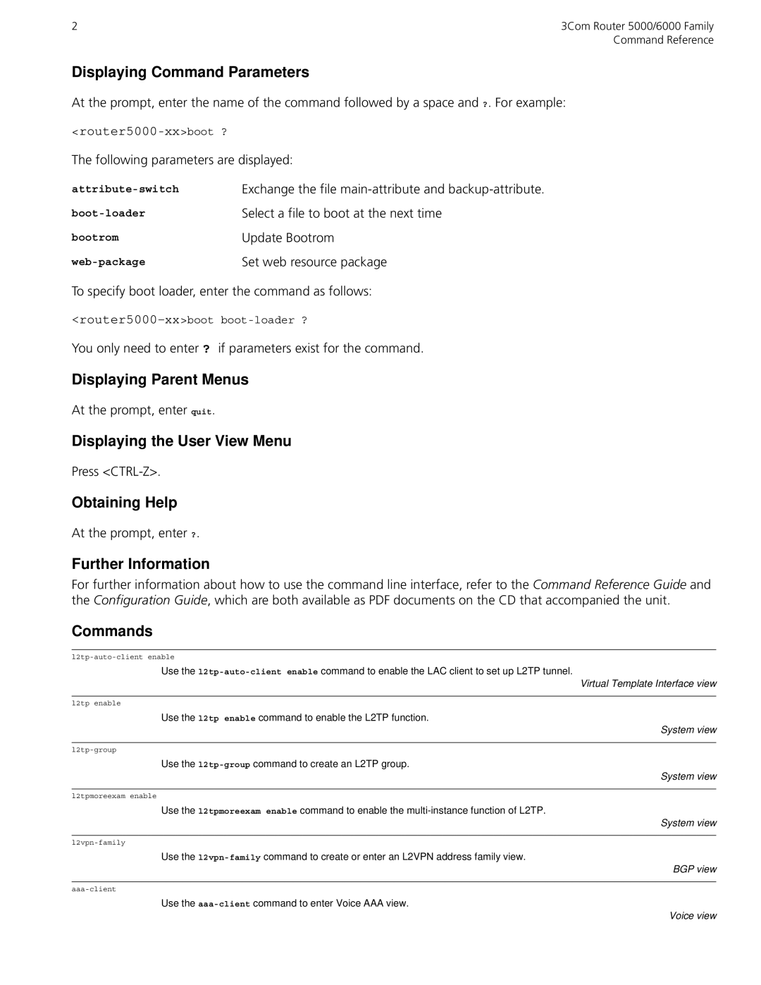 3Com manual 3Com Router 5000/6000 Family, Command Reference 