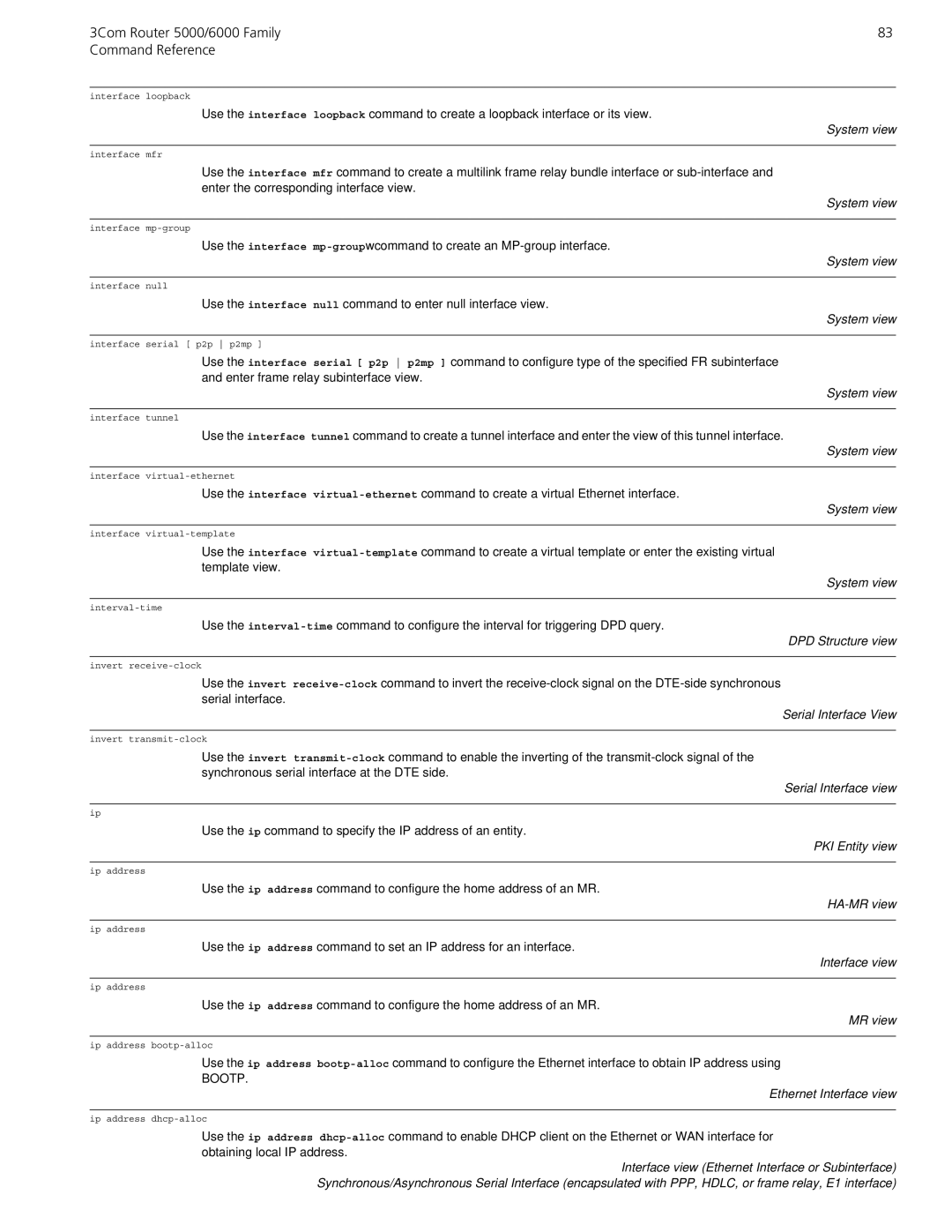 3Com 5000/6000 manual DPD Structure view, HA-MR view 