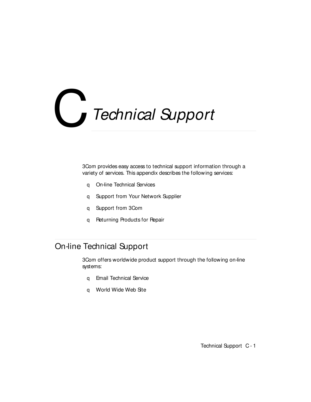 3Com 5017C-LS, 5017C with load sharing installation and operation guide On-line Technical Support 