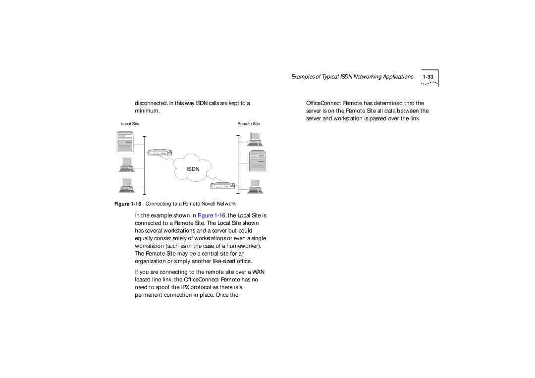 3Com 530, 510 Disconnected. In this way Isdn calls are kept to a minimum, Examples of Typical Isdn Networking Applications 