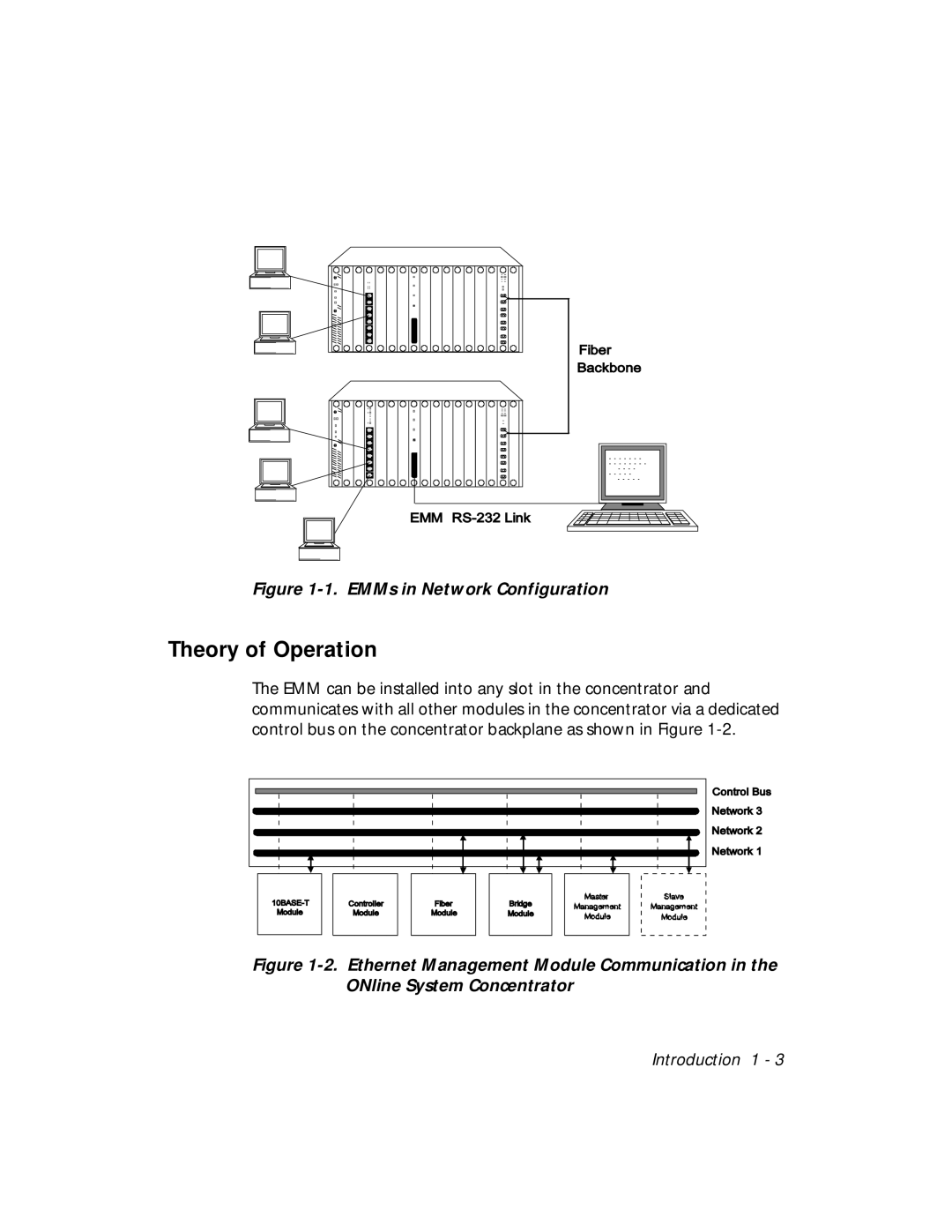 3Com 5101M-MGT installation and operation guide Theory of Operation, EMMs in Network Configuration 