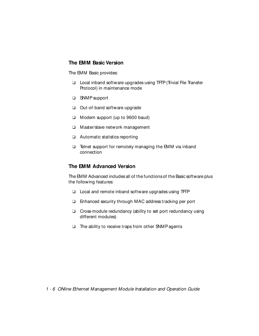 3Com 5101M-MGT installation and operation guide EMM Basic Version, EMM Advanced Version 