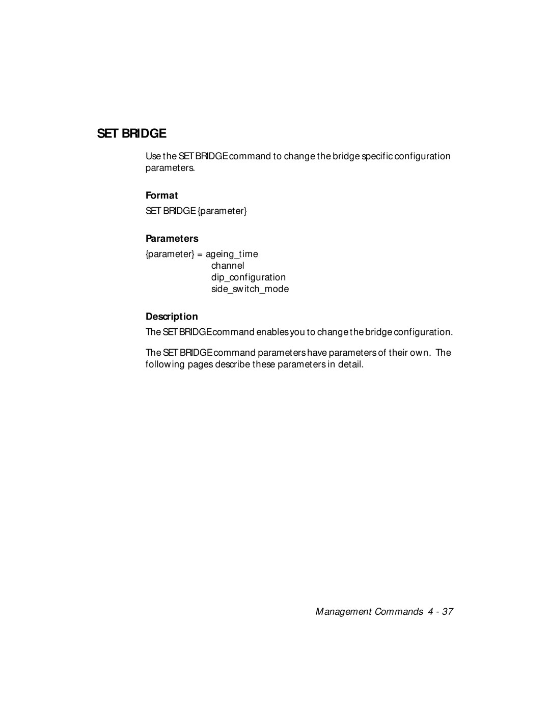 3Com 5102B-EE installation and operation guide SET Bridge 