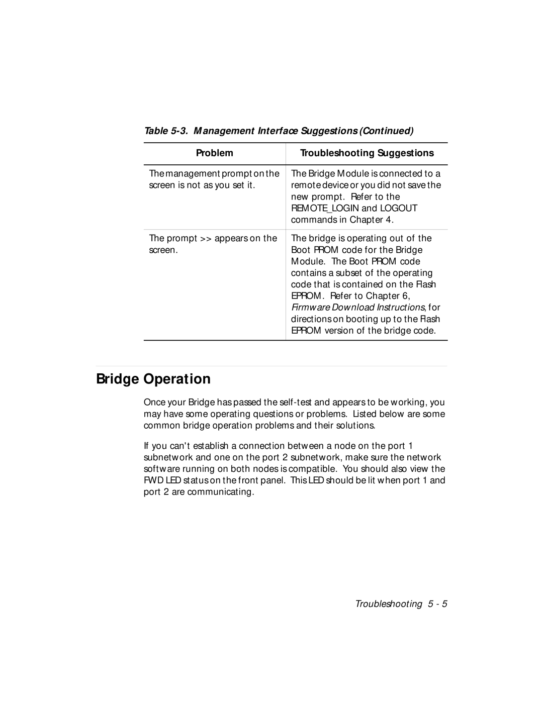 3Com 5102B-EE installation and operation guide Bridge Operation 