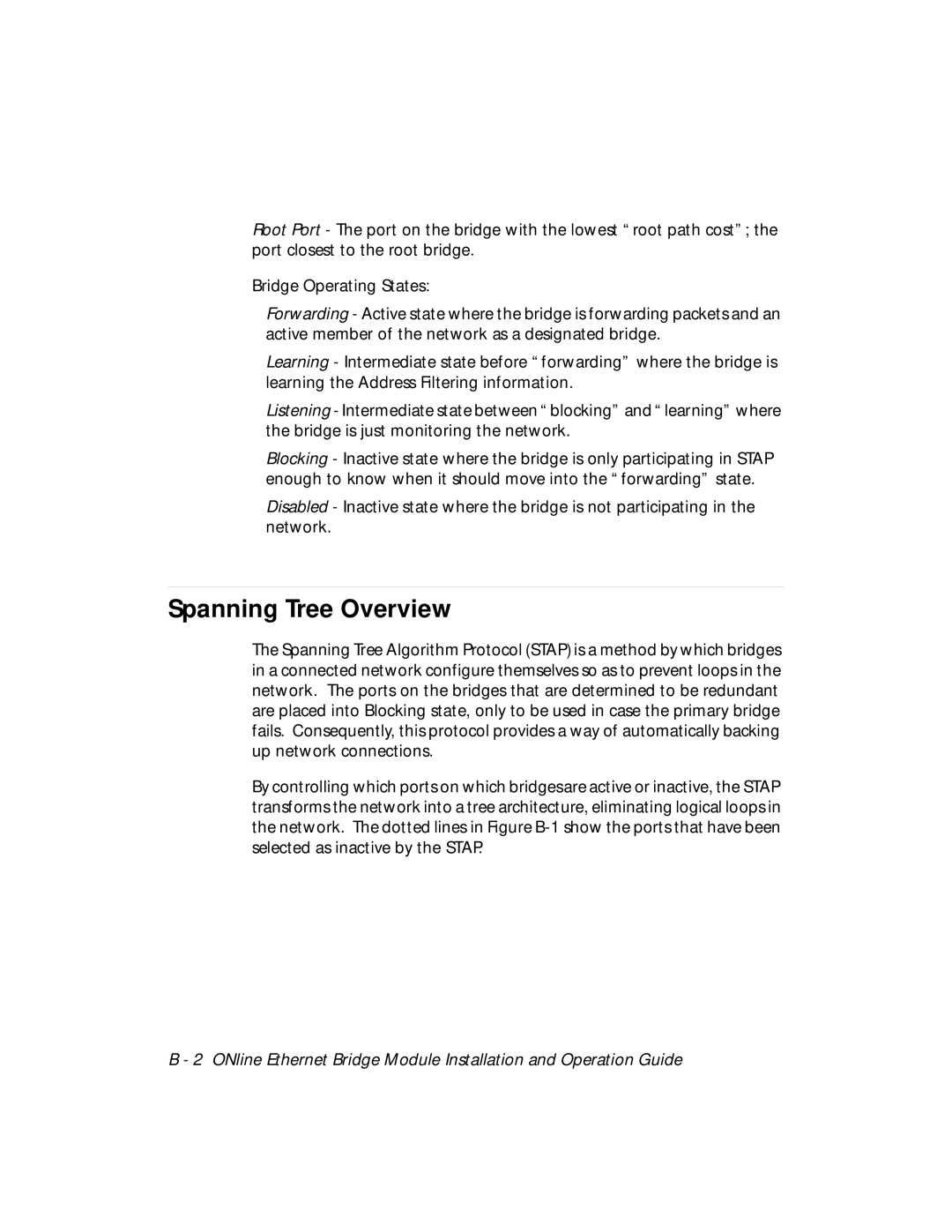 3Com 5102B-EE installation and operation guide Spanning Tree Overview 