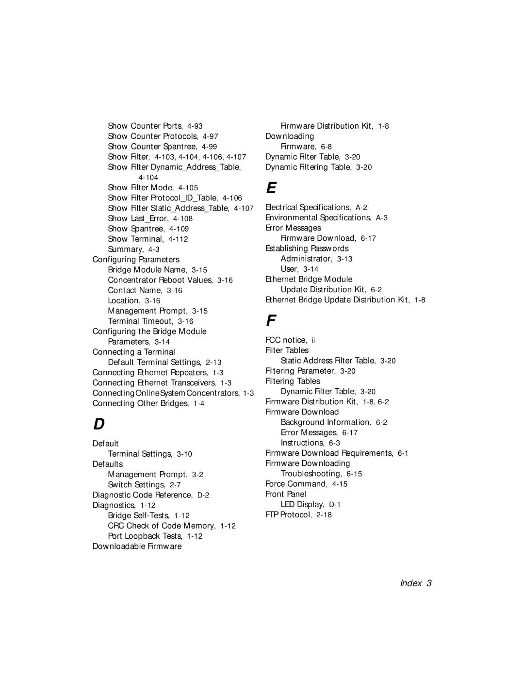 3Com 5102B-EE installation and operation guide Show Filter DynamicAddressTable 