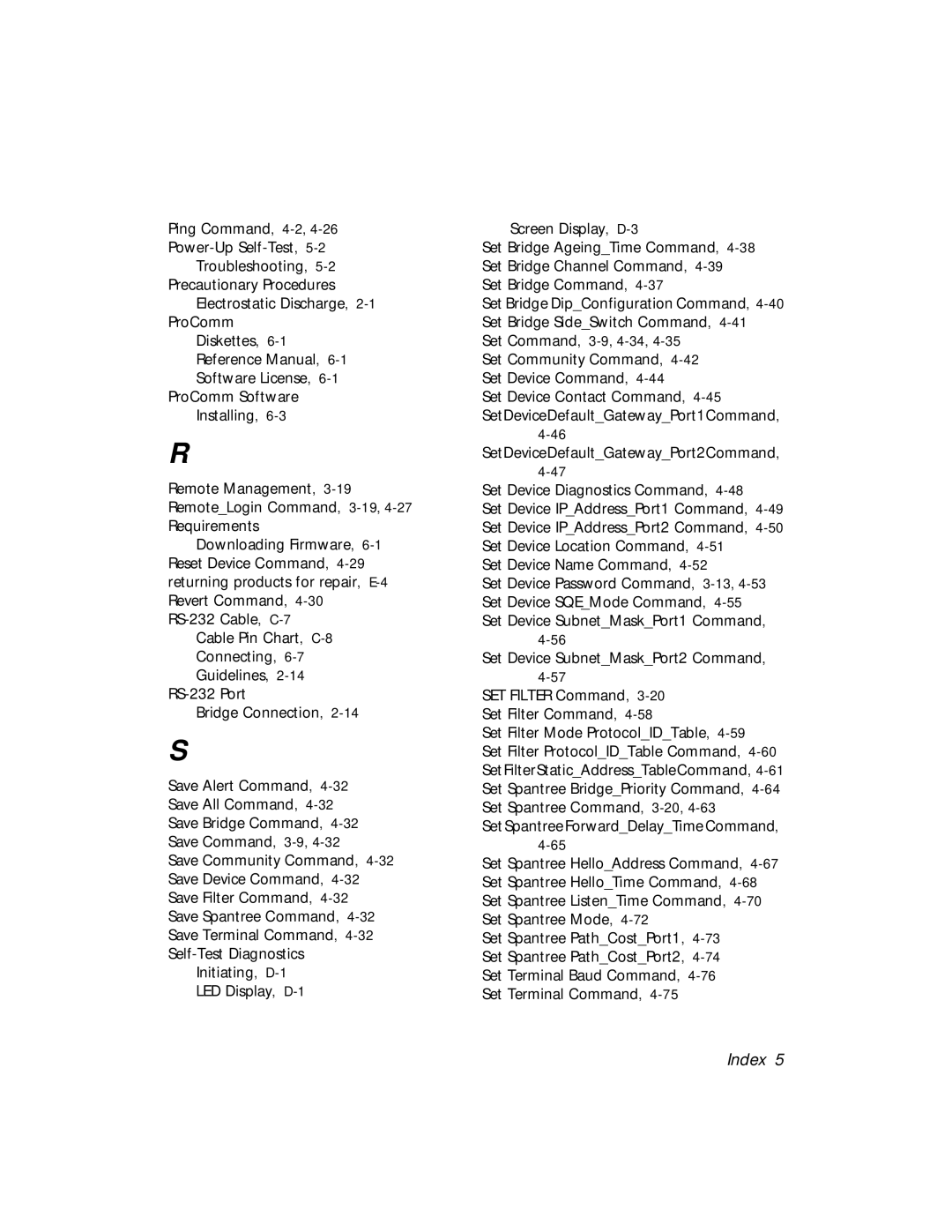 3Com 5102B-EE installation and operation guide Set Command, 3-9, 4-34 