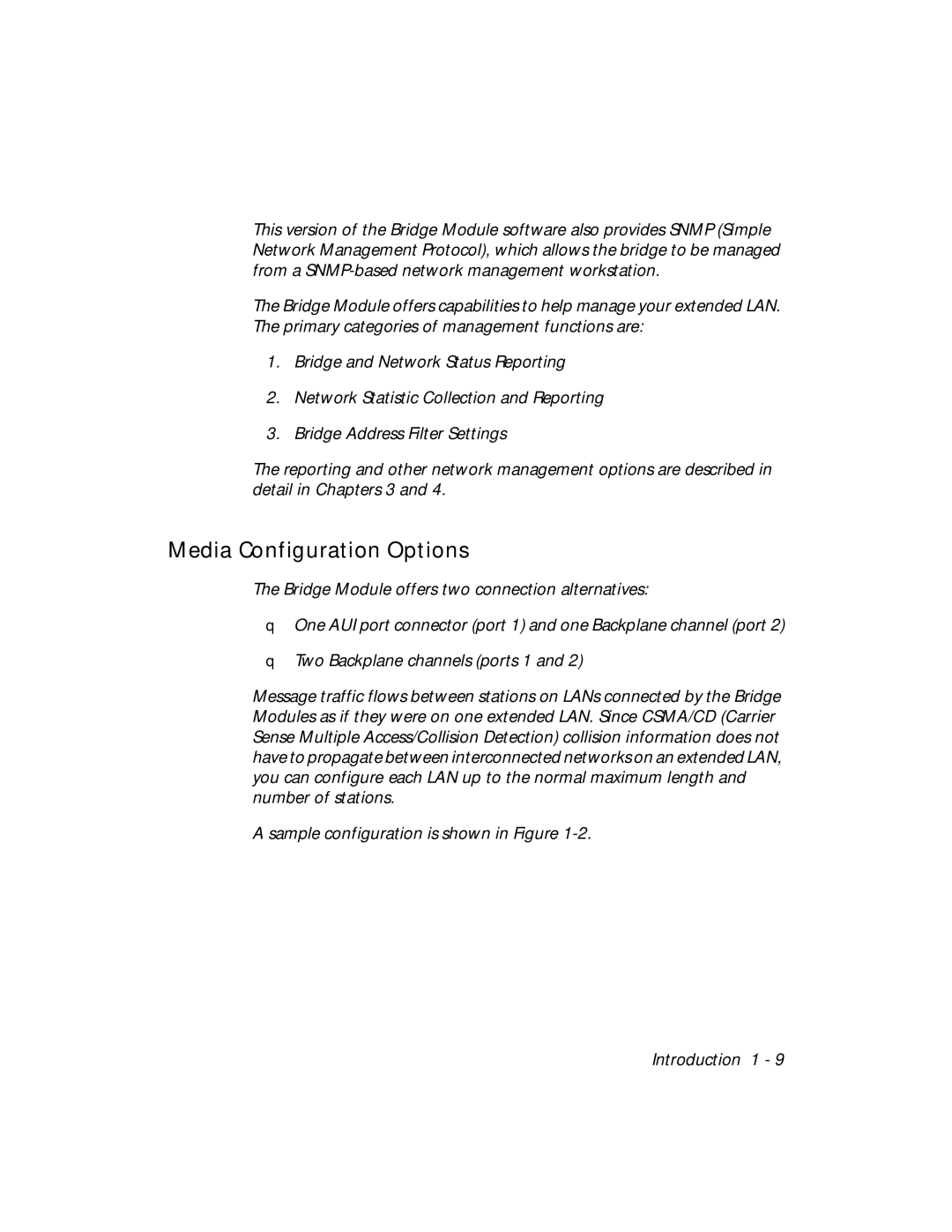 3Com 5102B-EE installation and operation guide Media Configuration Options 