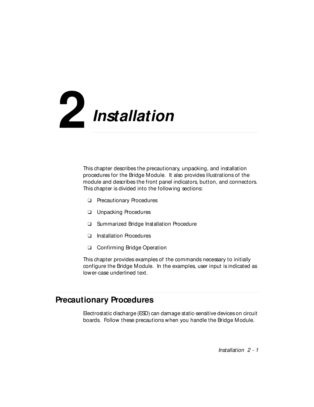 3Com 5102B-EE installation and operation guide Installation, Precautionary Procedures 