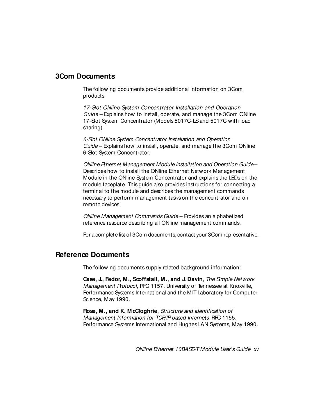 3Com 5108M-TP manual 3Com Documents, Reference Documents 