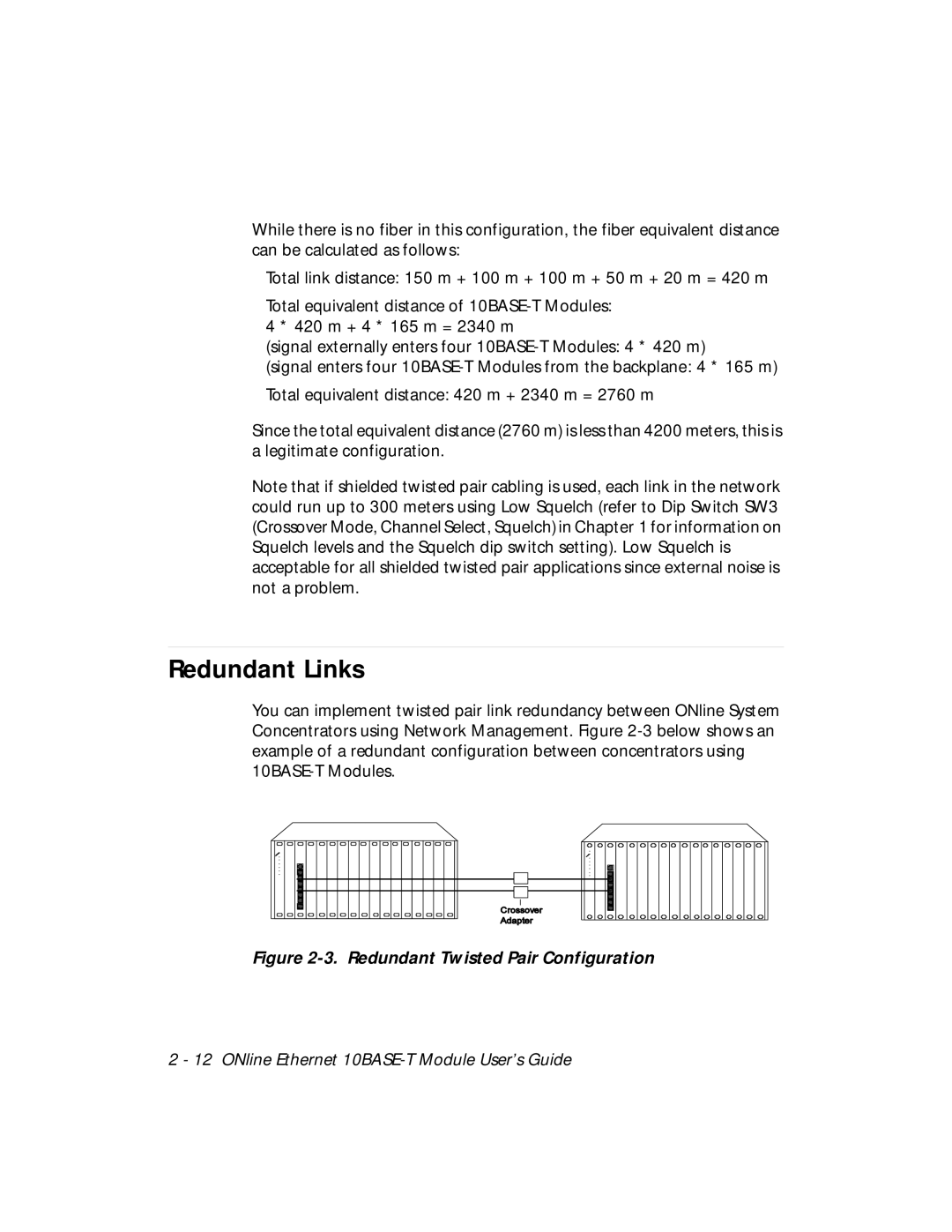 3Com 5108M-TP manual Redundant Links, Redundant Twisted Pair Configuration 