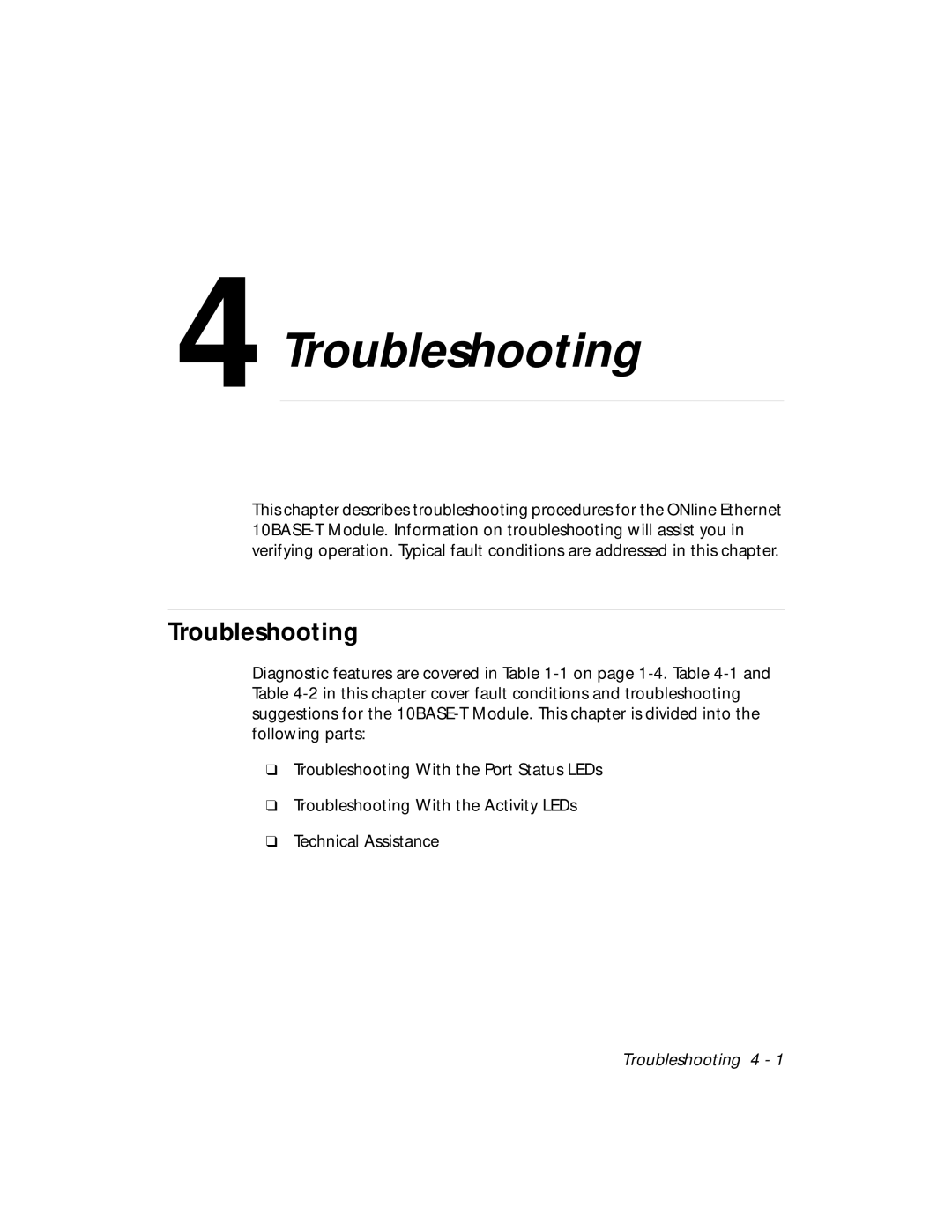 3Com 5108M-TP manual Troubleshooting 