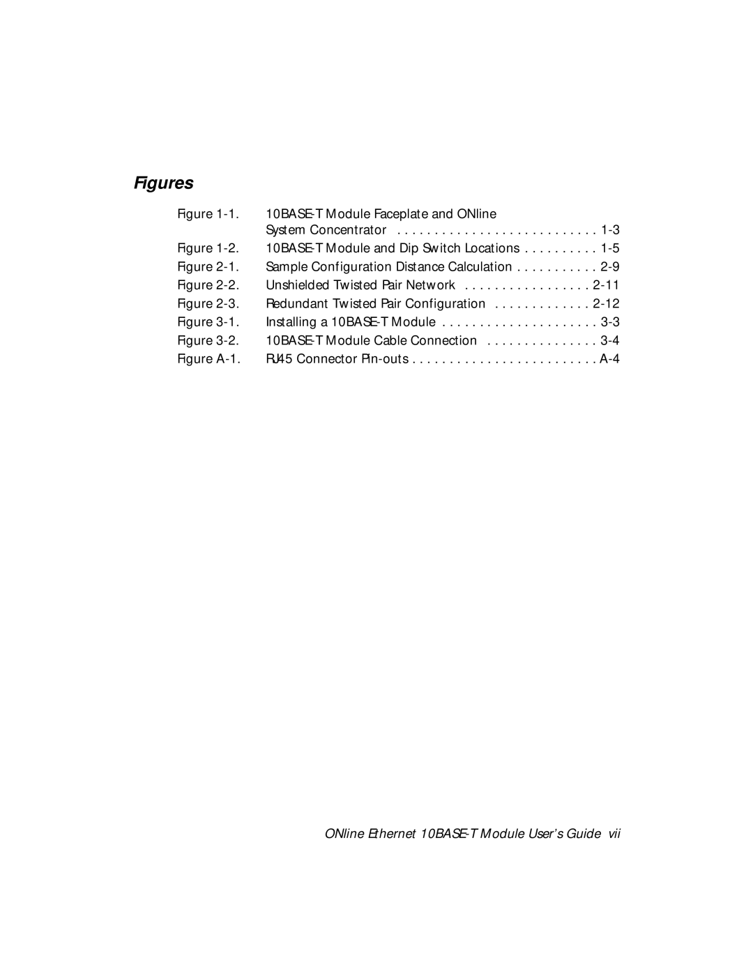 3Com 5108M-TP manual Figures 