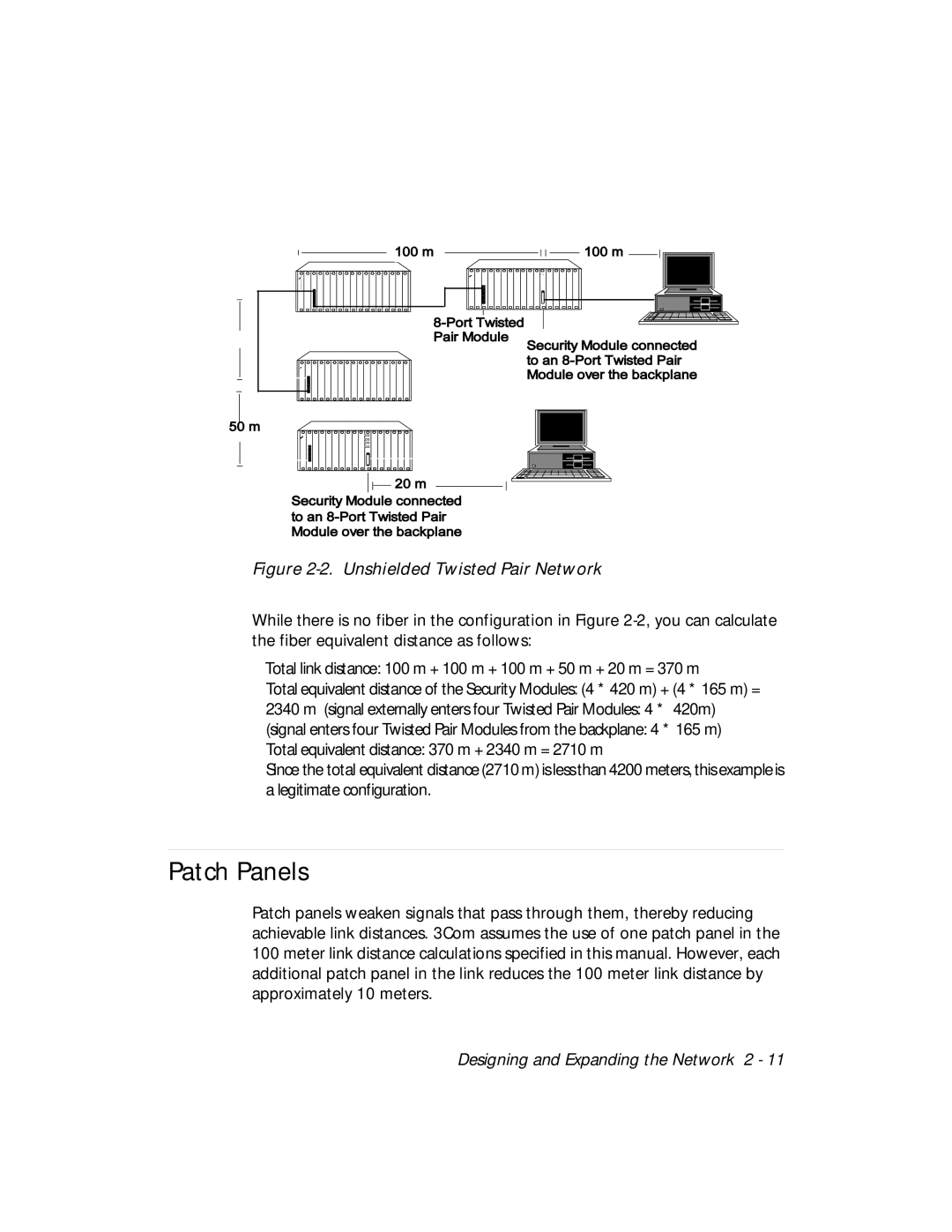 3Com 5112M-TPLS installation and operation guide Patch Panels, Unshielded Twisted Pair Network 