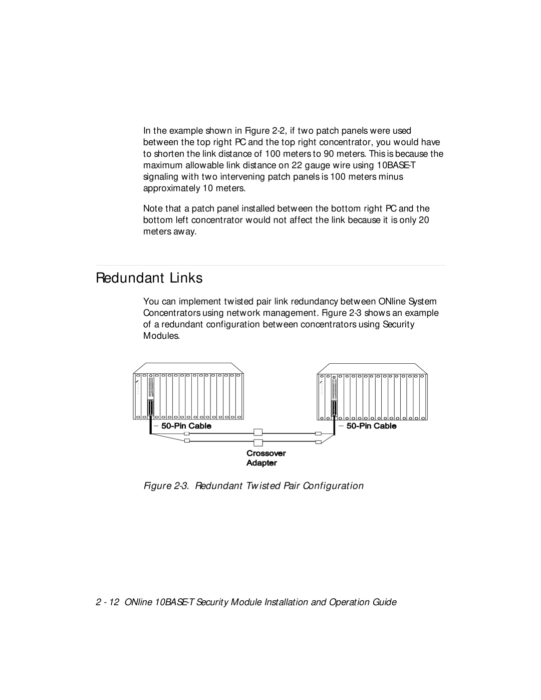 3Com 5112M-TPLS installation and operation guide Redundant Links, Redundant Twisted Pair Configuration 