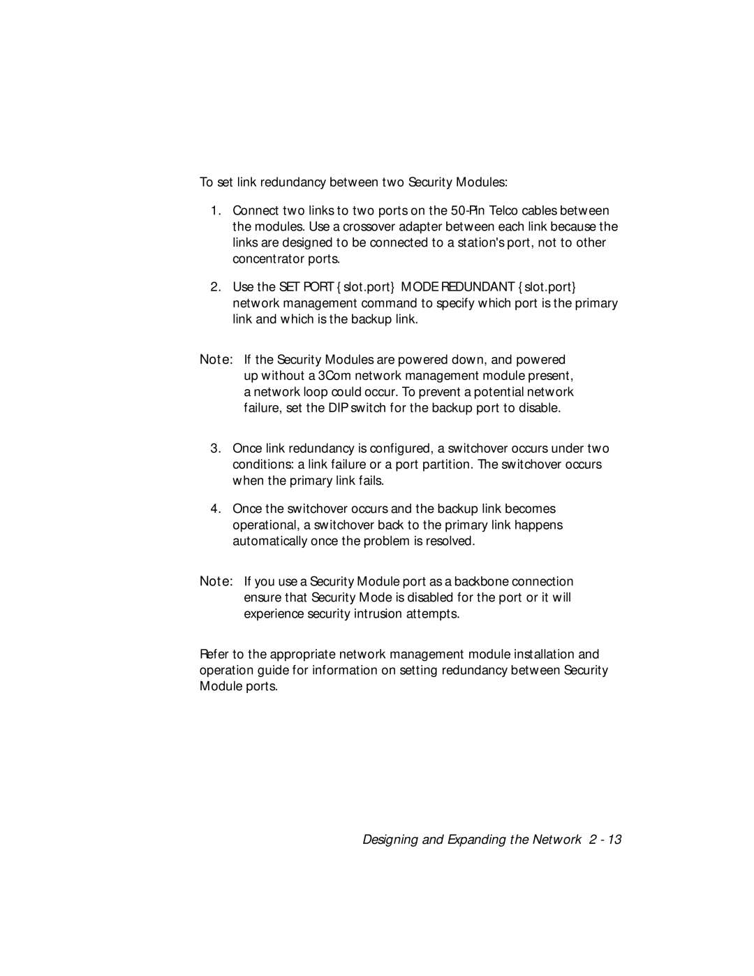 3Com 5112M-TPLS installation and operation guide Designing and Expanding the Network 2 