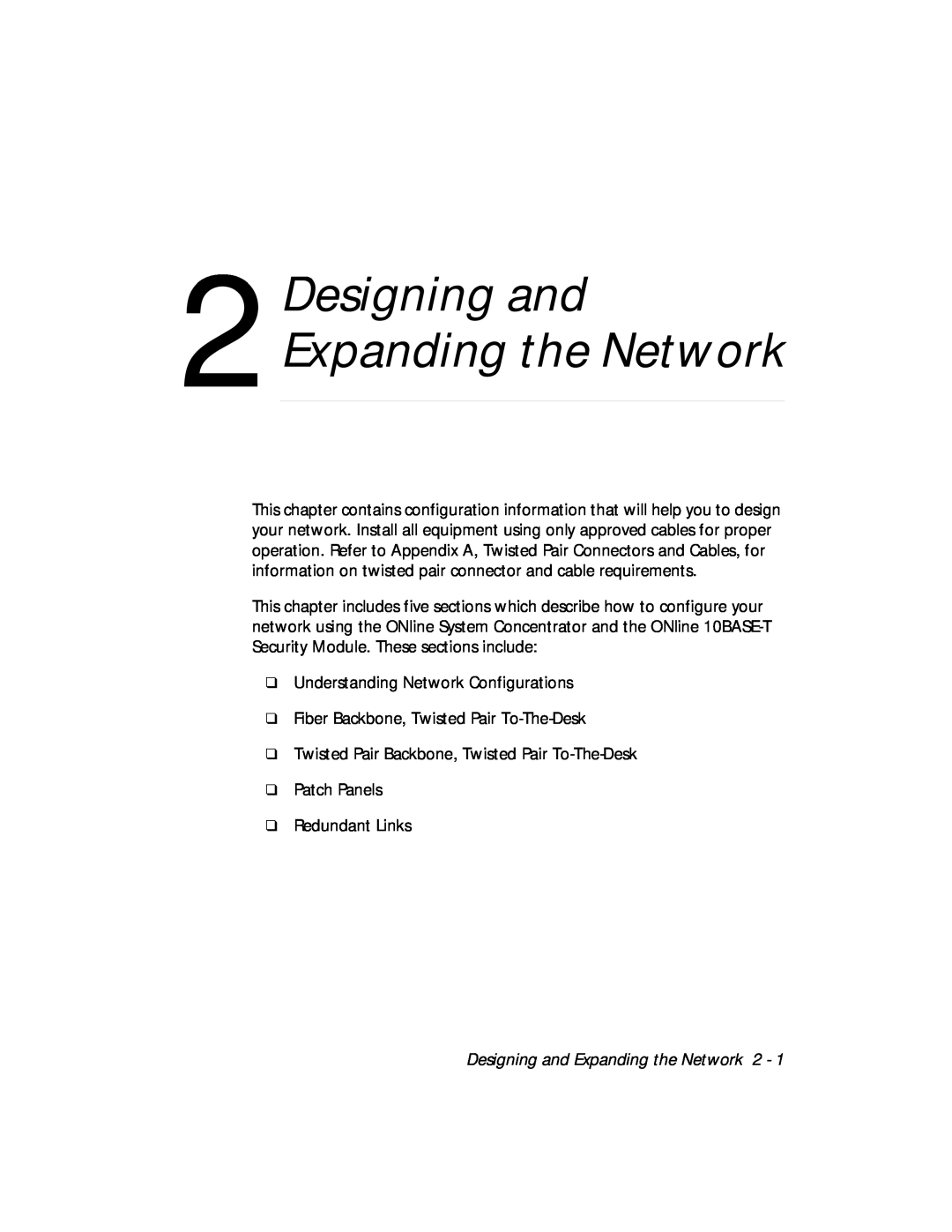 3Com 5112M-TPLS installation and operation guide Designing and Expanding the Network 2 