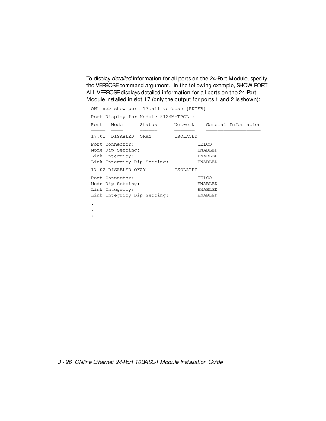 3Com 5124M-TPCL manual Telco 