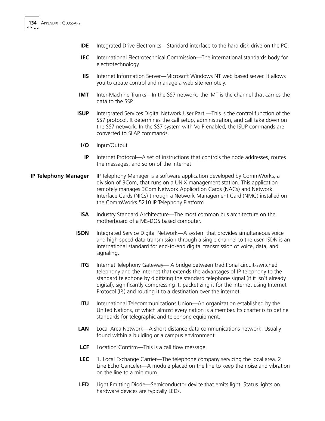 3Com 5210 manual Appendix Glossary 