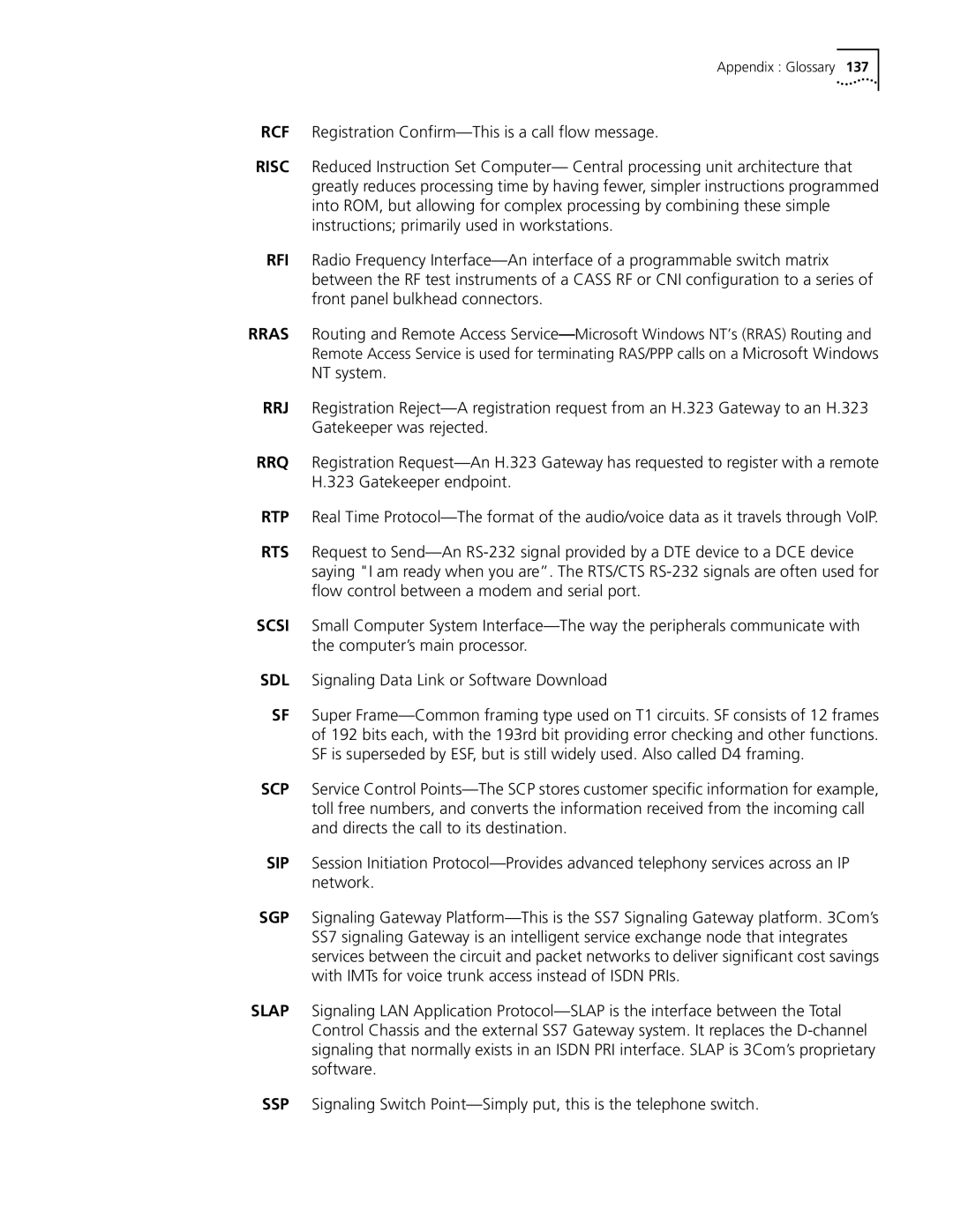 3Com 5210 manual Appendix Glossary 