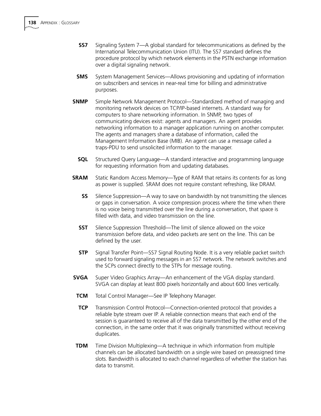 3Com 5210 manual Appendix Glossary 