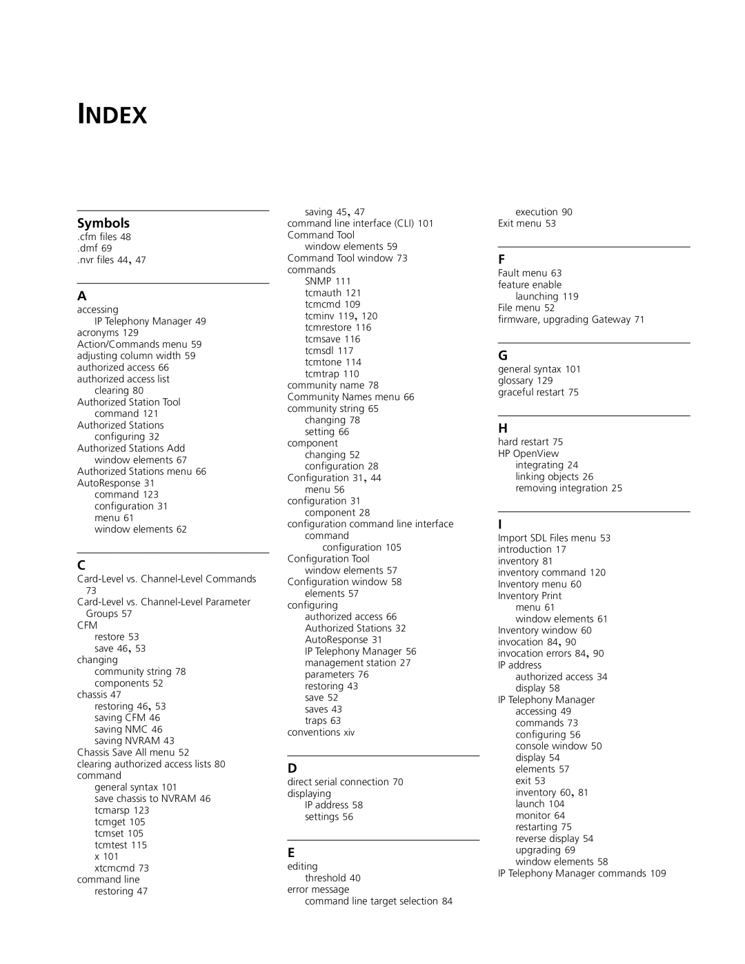 3Com 5210 manual Index, Symbols 