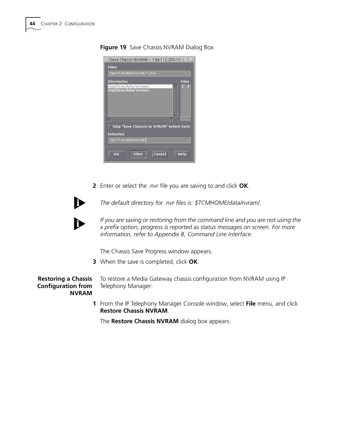 3Com 5210 manual Configuration from, Restore Chassis Nvram 