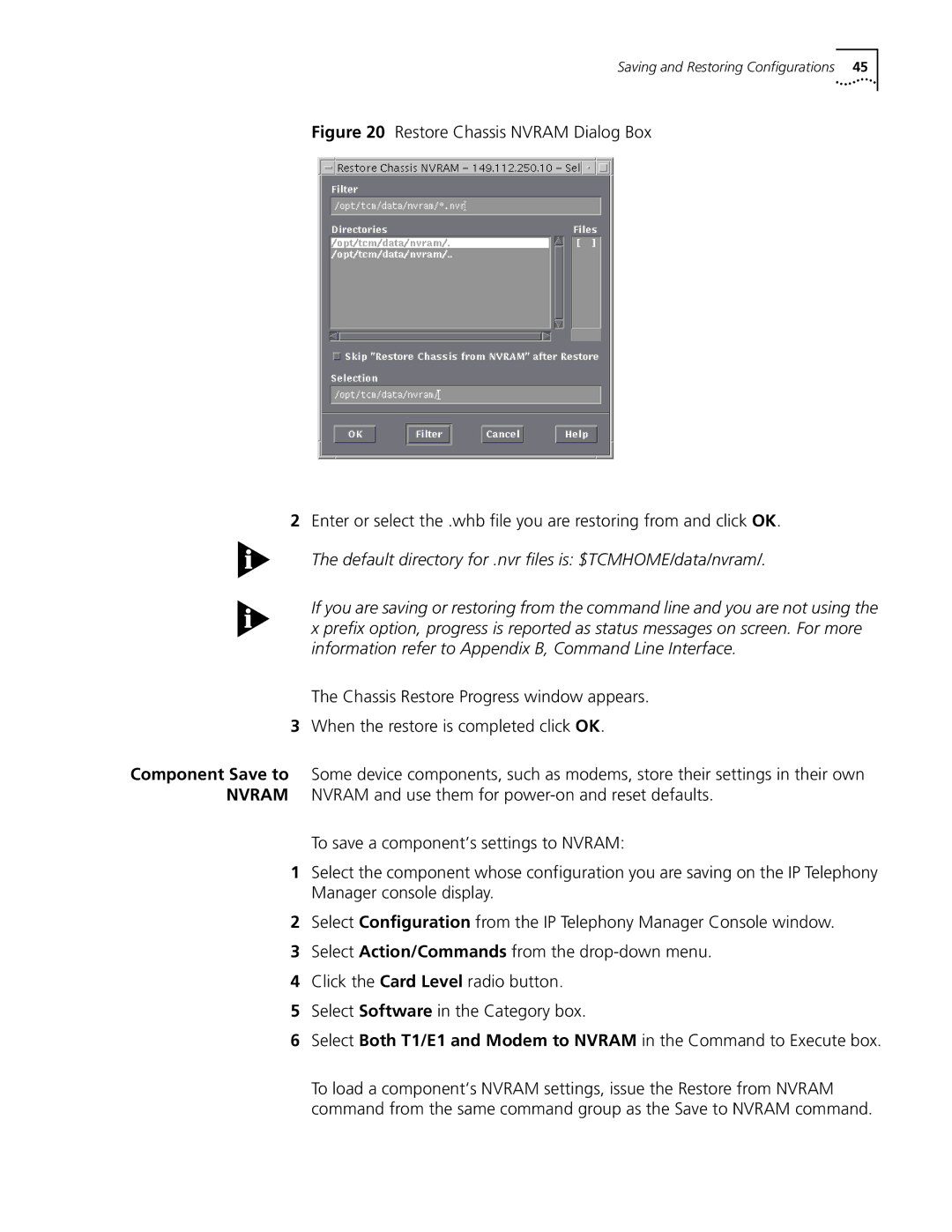 3Com 5210 manual Saving and Restoring Configurations 