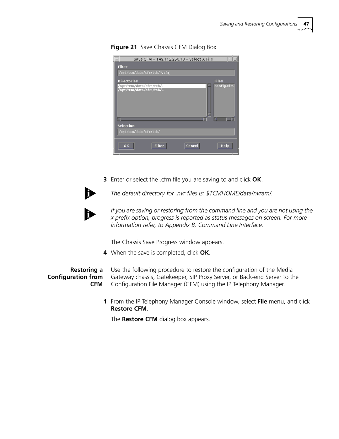 3Com 5210 manual Saving and Restoring Configurations 