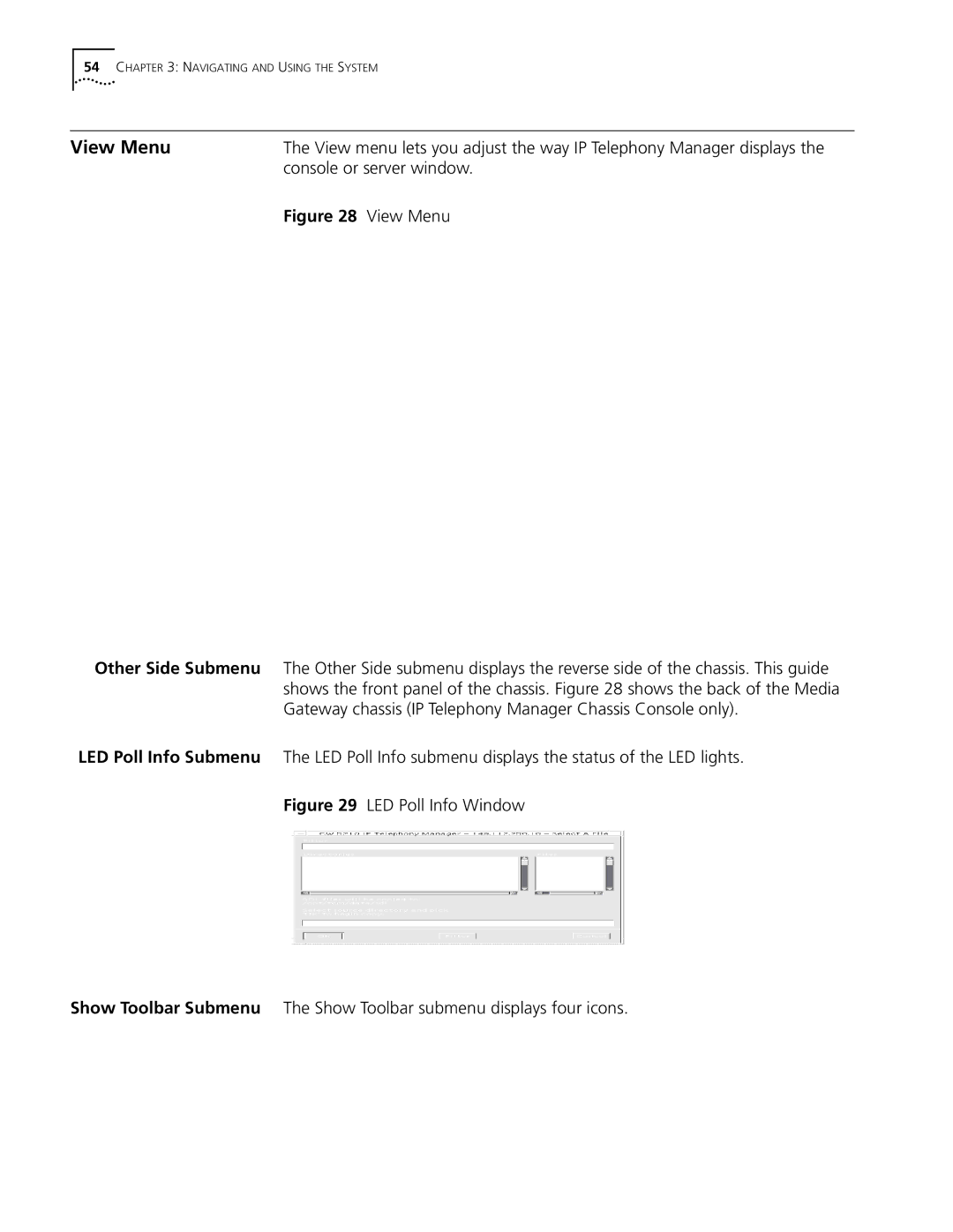 3Com 5210 manual View Menu, Console or server window 