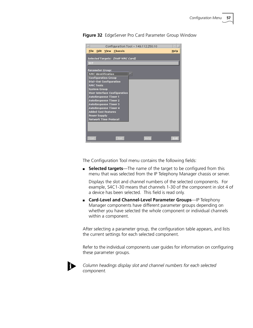 3Com 5210 manual Configuration Menu 