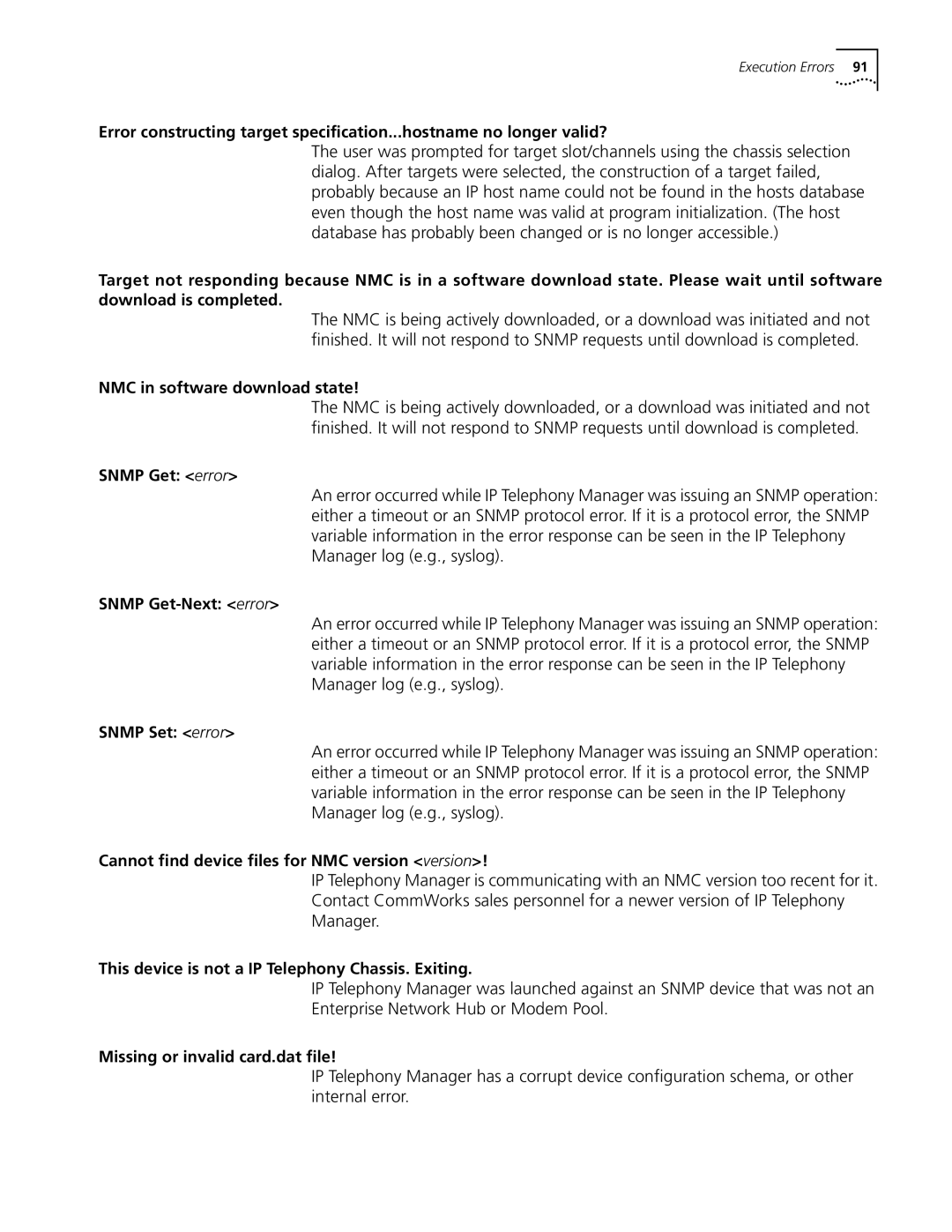 3Com 5210 manual NMC in software download state 