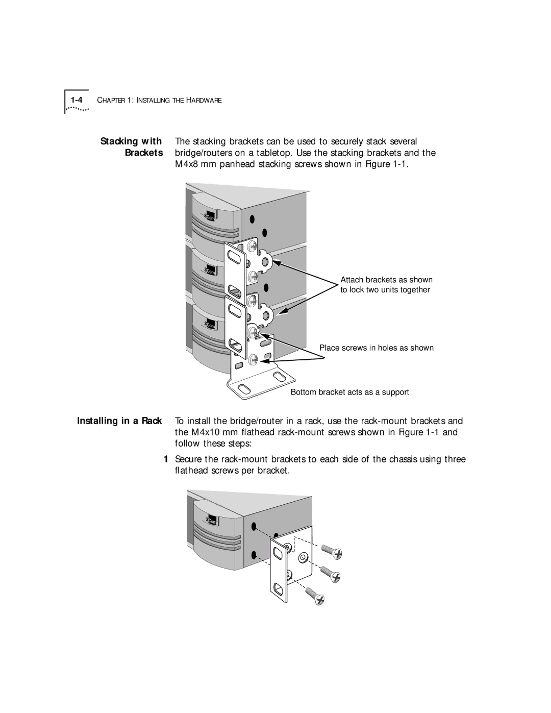 3Com 52x, 32x manual 4CHAPTER 1 Installing the Hardware 