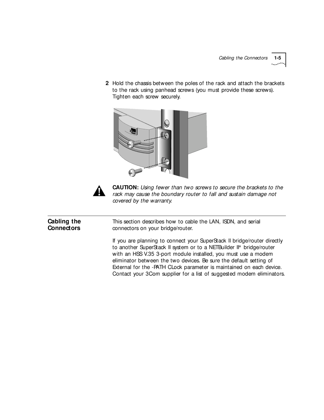 3Com 32x, 52x manual Cabling 