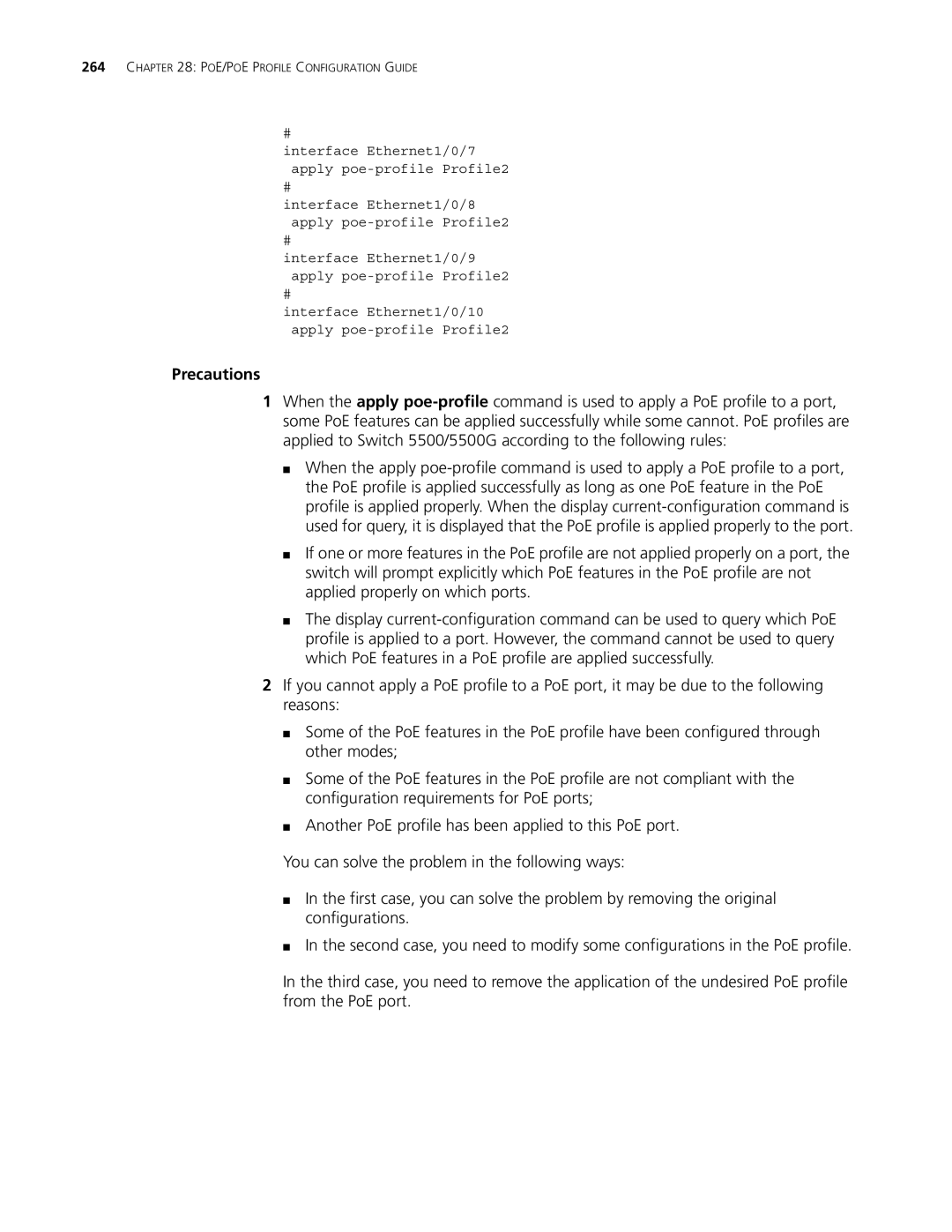 3Com 5500G, 4210, 4200G manual Precautions 