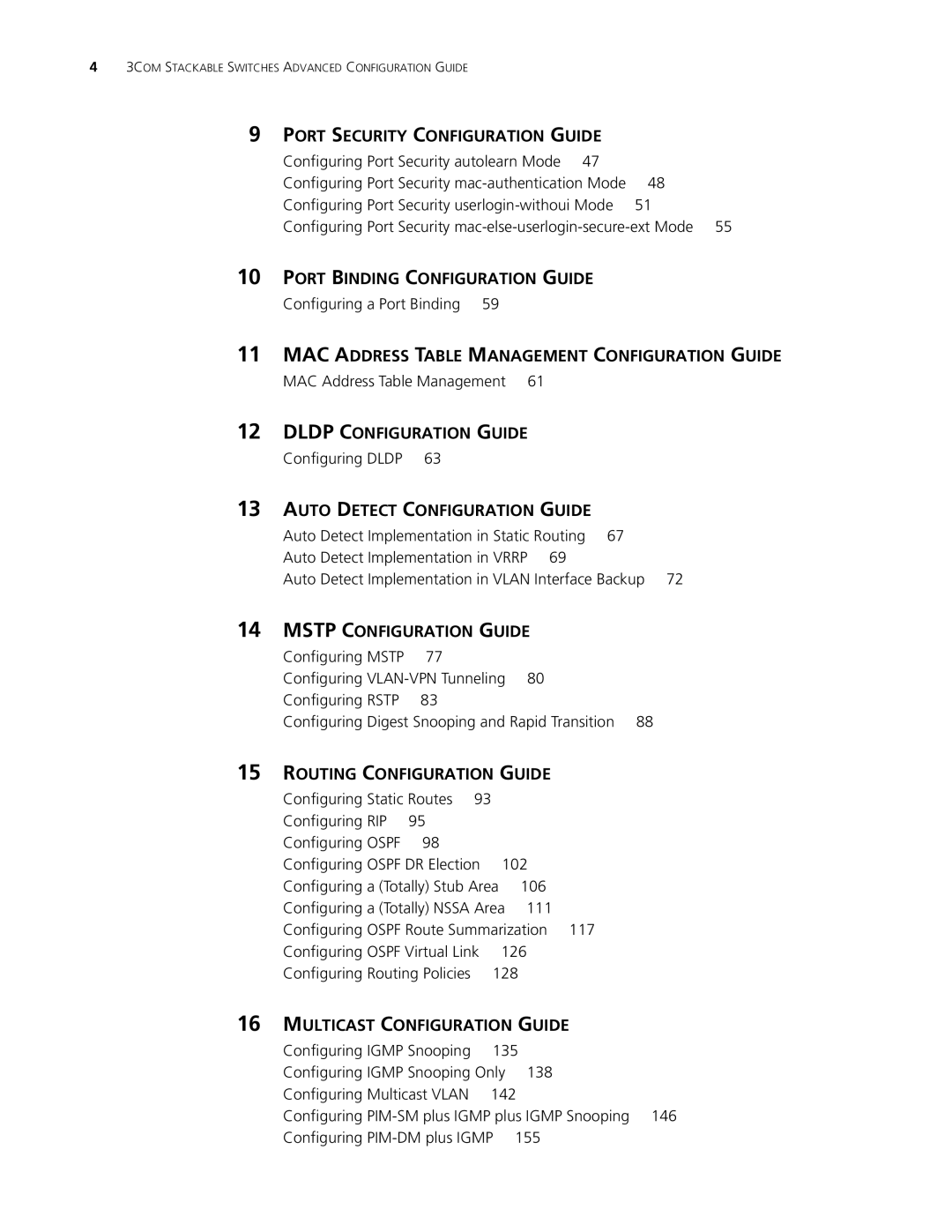 3Com 5500G, 4210, 4200G manual Port Binding Configuration Guide 