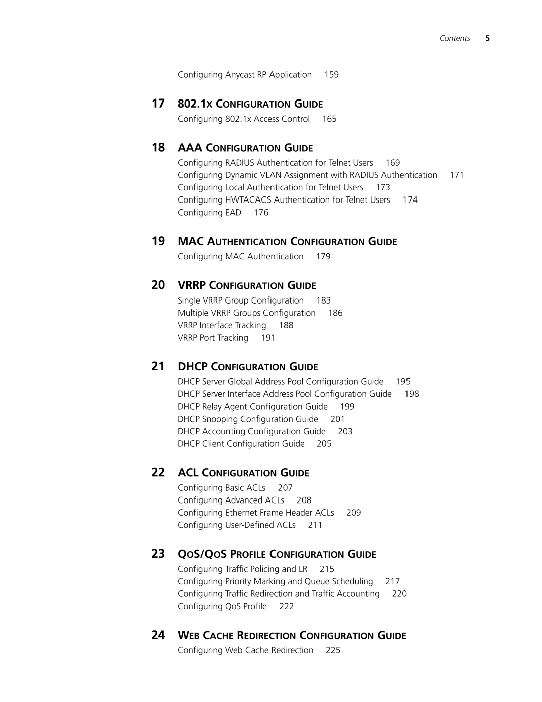 3Com 5500G, 4210, 4200G manual 17 802.1X Configuration Guide 