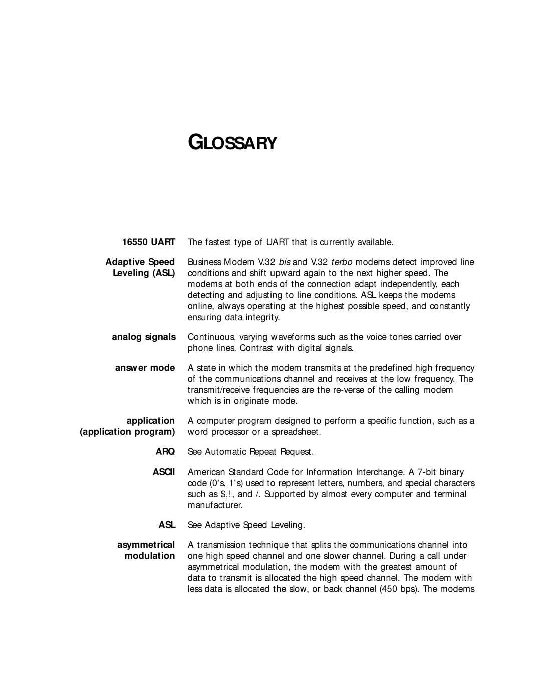 3Com 56K manual Glossary 